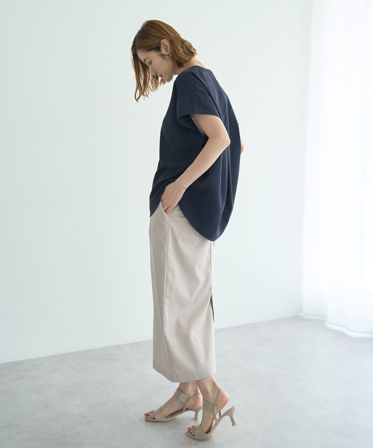 YECCA VECCA「タックスキッパーブラウス」|シャツ・ブラウス|