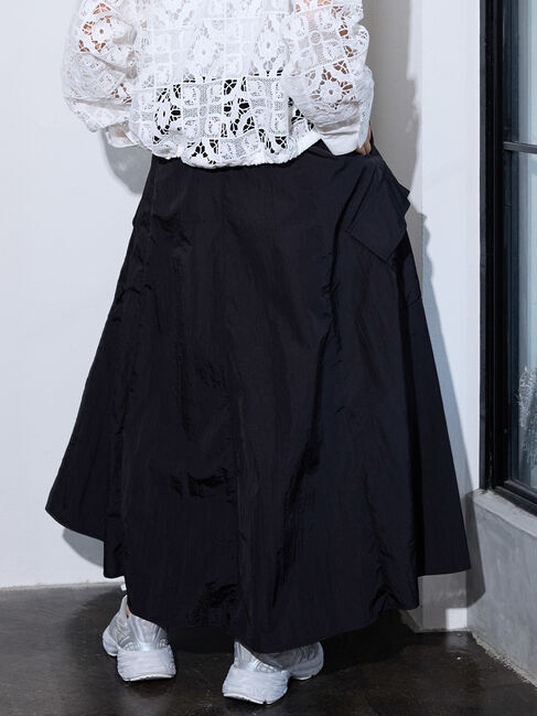GARAGE OF GOOD CLOTHING「ナイロンフレアスカート」|フレア|