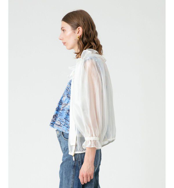 LOULOU WILLOUGHBY「【LOULOU WILLOUGHBY】シルクグローリーブルゾン」|ブルゾン・スタジャン|