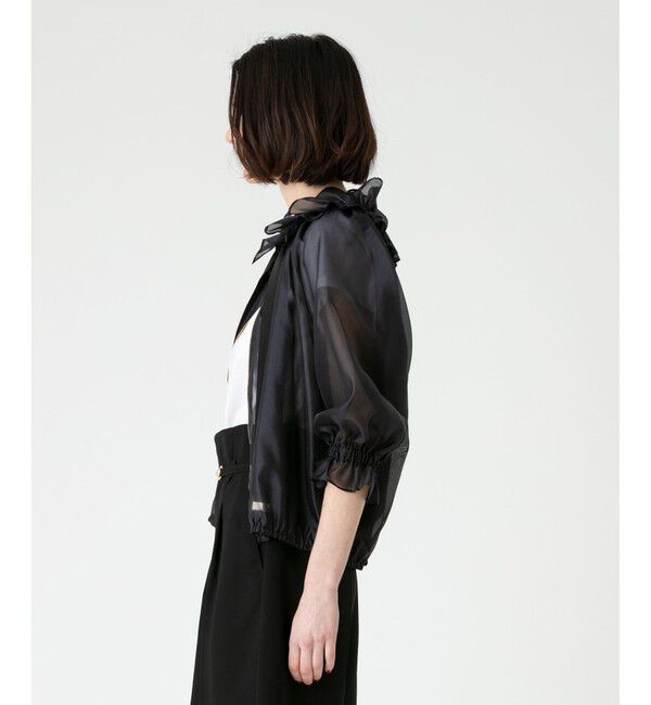 LOULOU WILLOUGHBY「【LOULOU WILLOUGHBY】シルクグローリーブルゾン」|ブルゾン・スタジャン|