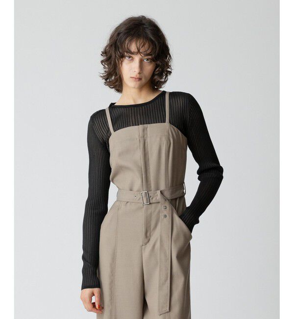 allureville「ソフトシアーリブプルオーバー」|ニット・セーター|