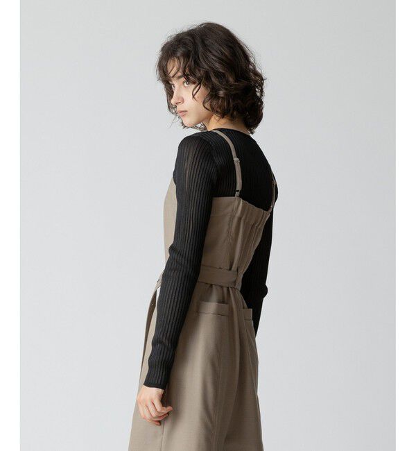 allureville「ソフトシアーリブプルオーバー」|ニット・セーター|