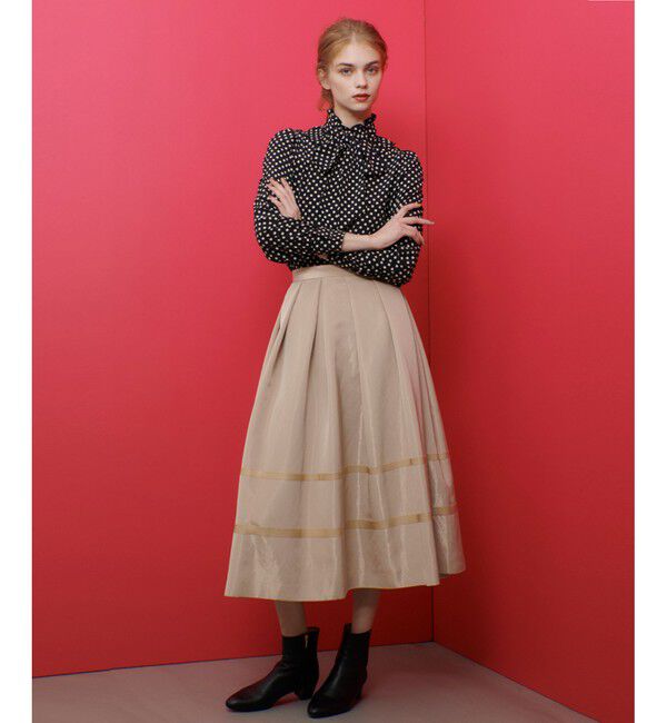 LOULOU WILLOUGHBY「【LOULOU WILLOUGHBY】◇ デシンドットフリルボウタイブラウス」|シャツ・ブラウス|