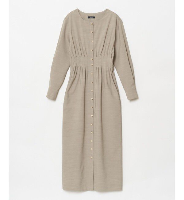 allureville「トロストレッチウエストタックワンピース」|ワンピース|