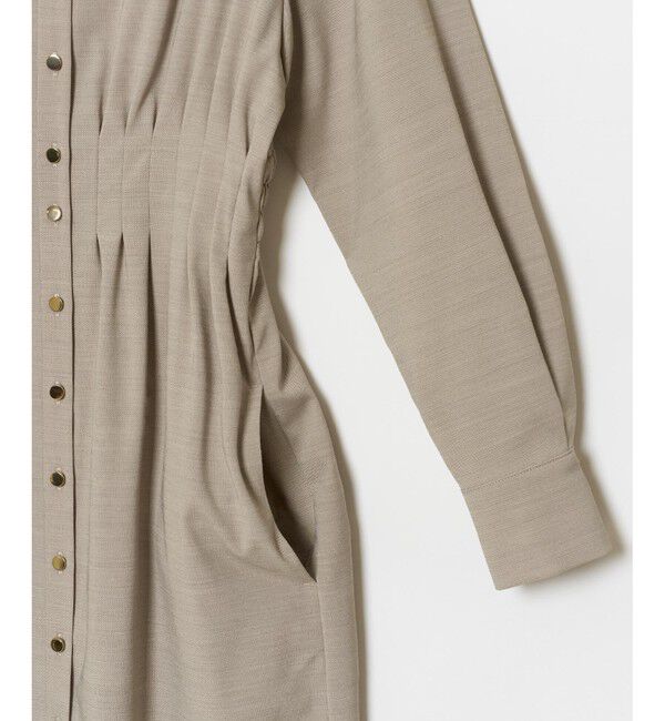 allureville「トロストレッチウエストタックワンピース」|ワンピース|