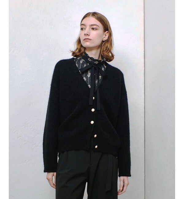 allureville「ヘアリーコクーンカーディガン」|カーディガン|