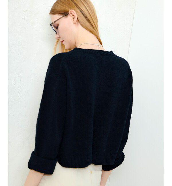 allureville「エアリーループバックスリットプルオーバー」|ニット・セーター|