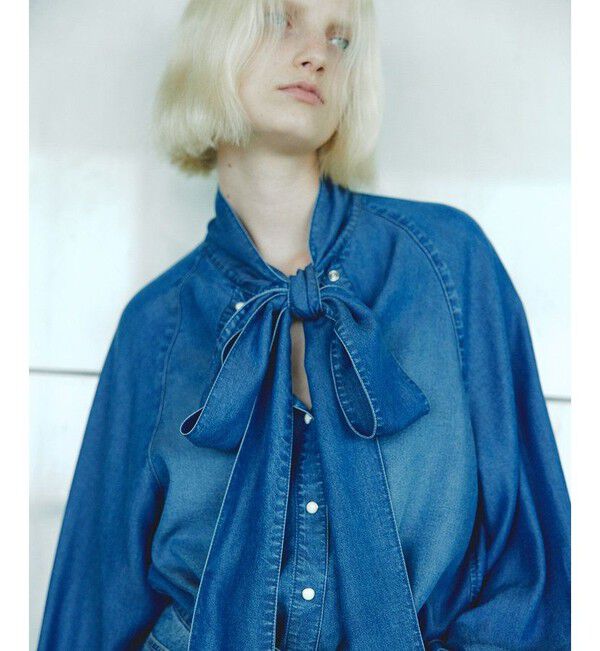 allureville「デニムボウブラウス」|シャツ・ブラウス|