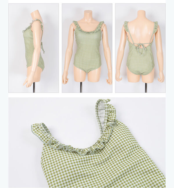 SEA DRESS「ミニフリルラウンドネックワンピース/水着」|ビキニ|