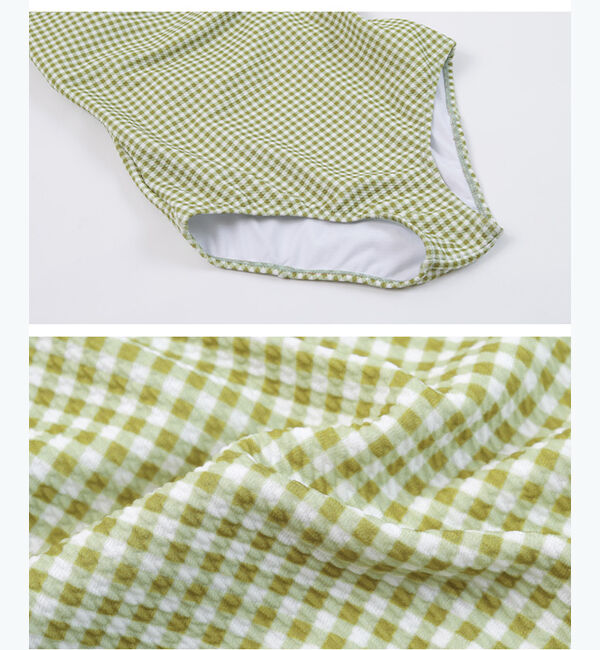 SEA DRESS「ミニフリルラウンドネックワンピース/水着」|ビキニ|