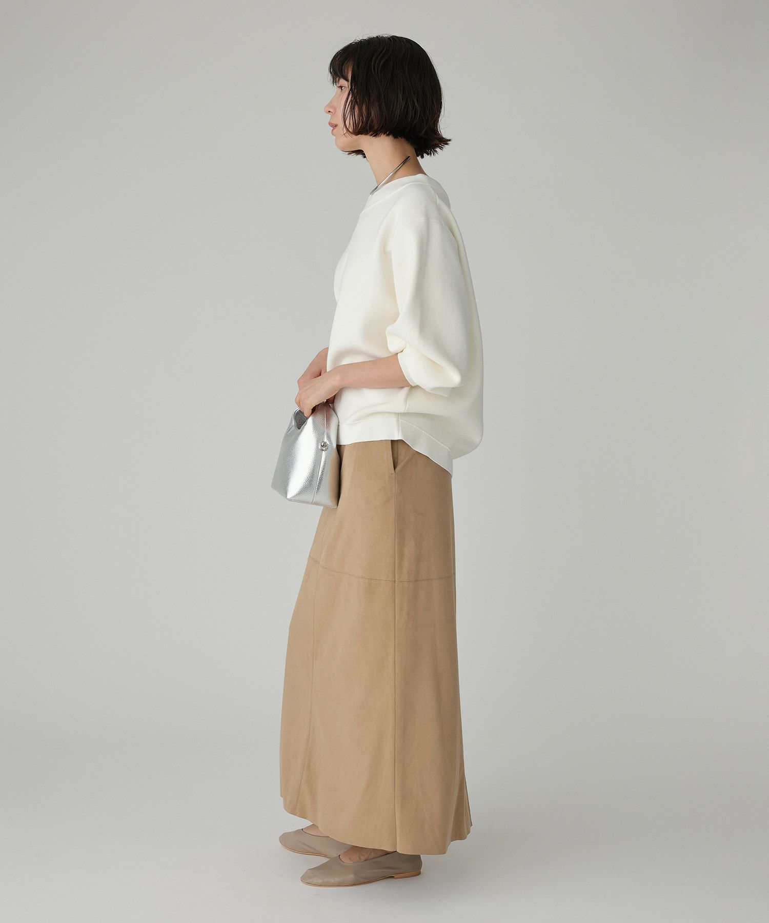 BABYLONE「スウェットライクニットプルオーバー」|ニット・セーター|