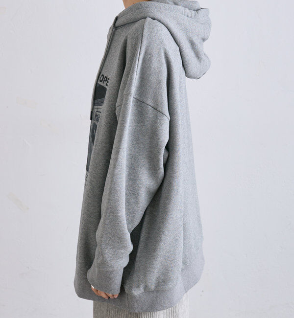  「フォトプリント裏毛パーカー」|プルオーバー|