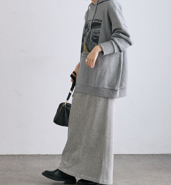  「フォトプリント裏毛パーカー」|プルオーバー|