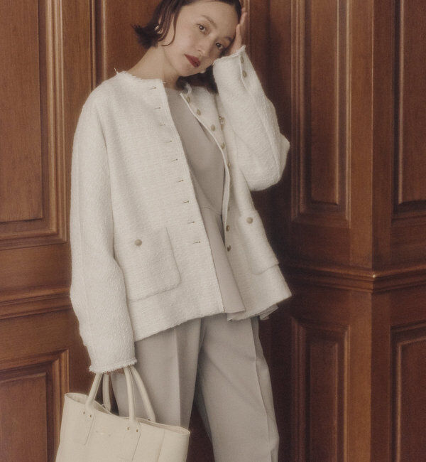  「【Du noir】バックリボンペプラムブラウス+スラックスパンツセット」|その他|