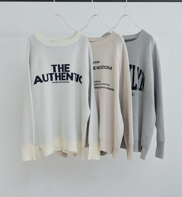  「ジャガードロゴニットプルオーバー」|キャミソール|