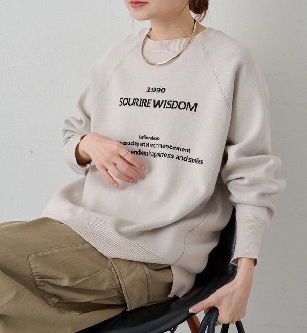  「ジャガードロゴニットプルオーバー」|キャミソール|