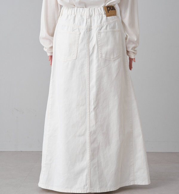  「綿レーヨンデニムスカート」|スカート|