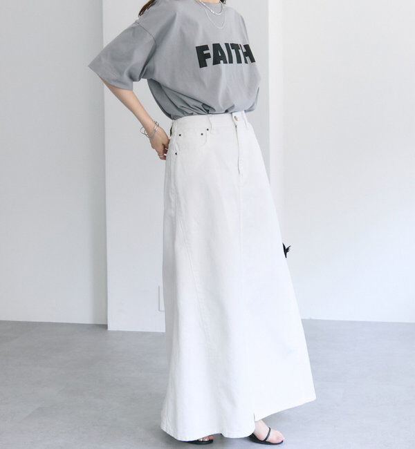  「綿レーヨンデニムスカート」|スカート|