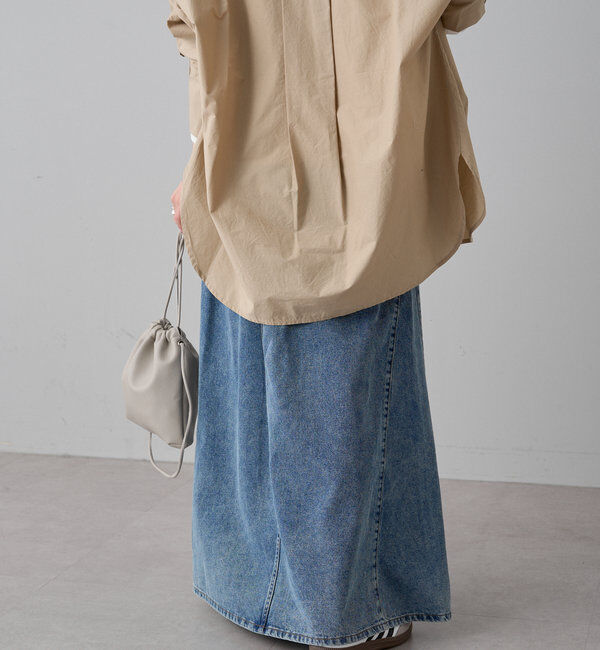  「綿レーヨンデニムスカート」|スカート|