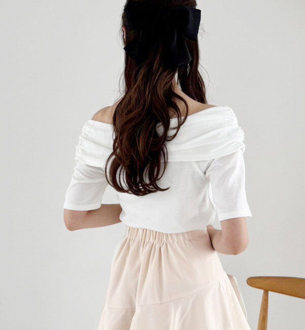  「オフショルにもなる/クロストップス」|プルオーバー|