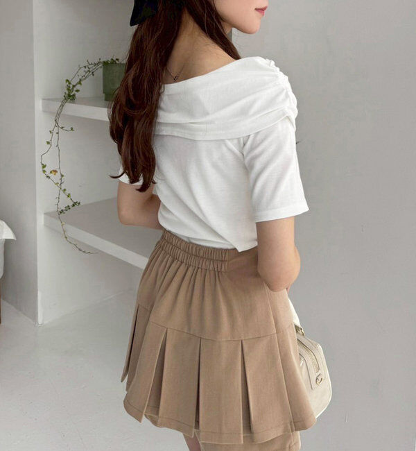  「オフショルにもなる/クロストップス」|プルオーバー|