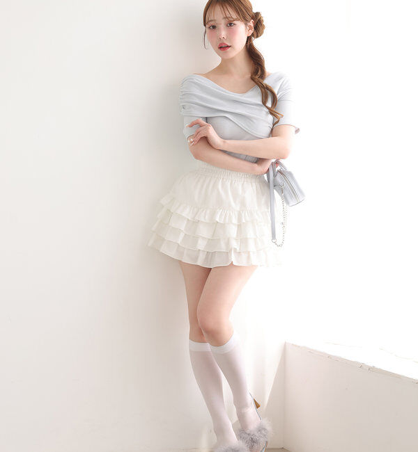  「オフショルにもなる/クロストップス」|プルオーバー|