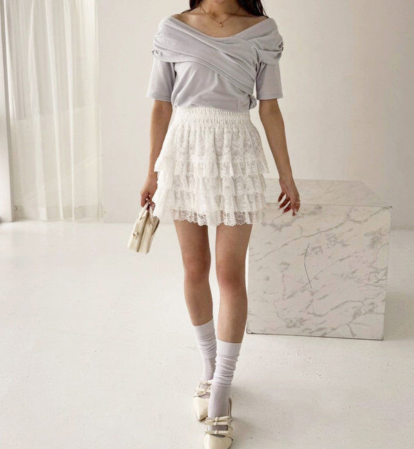  「オフショルにもなる/クロストップス」|プルオーバー|