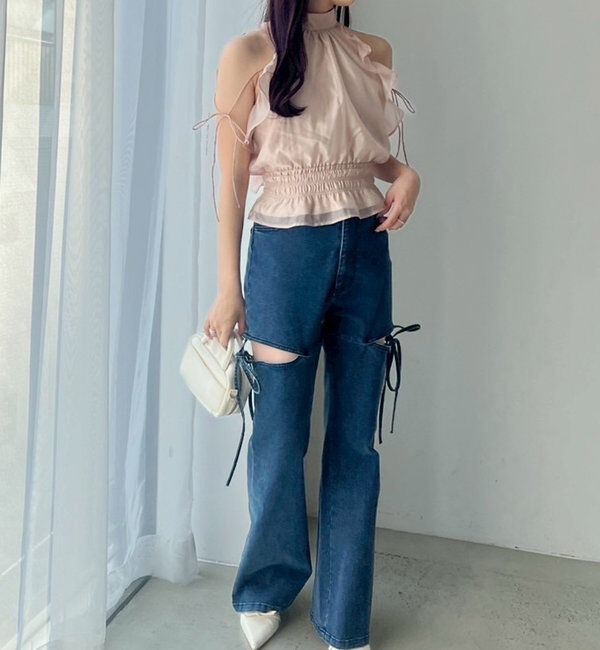  「バックリボンアメスリブラウス」|シャツ・ブラウス|