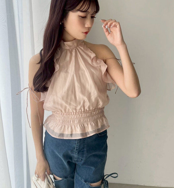  「バックリボンアメスリブラウス」|シャツ・ブラウス|