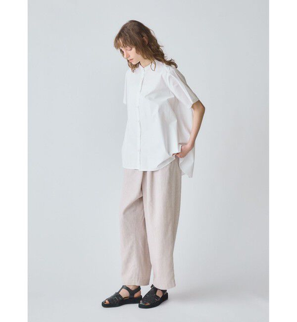 MidiUmi「MidiUmi ハーフスリーブAラインシャツ」|シャツ・ブラウス|