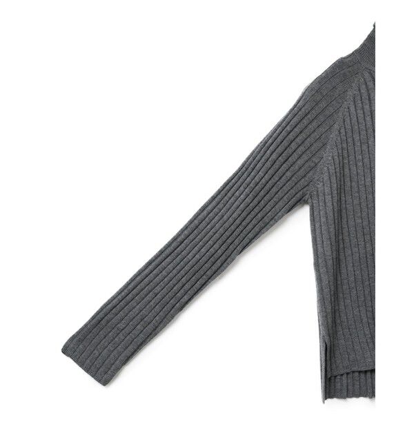 mizuiro ind「mizuiro ind ワイドリブハイネックプルオーバー」|ニット・セーター|