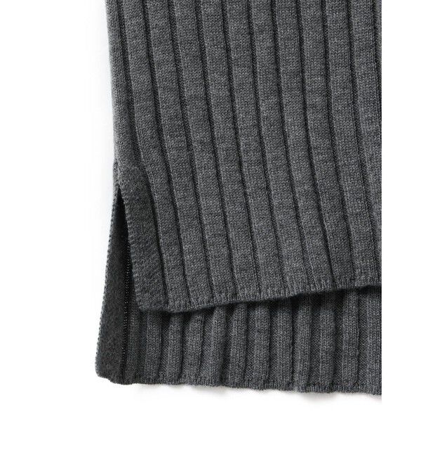 mizuiro ind「mizuiro ind ワイドリブハイネックプルオーバー」|ニット・セーター|