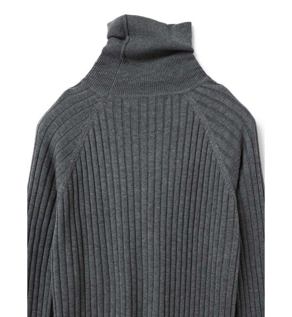 mizuiro ind「mizuiro ind ワイドリブハイネックプルオーバー」|ニット・セーター|