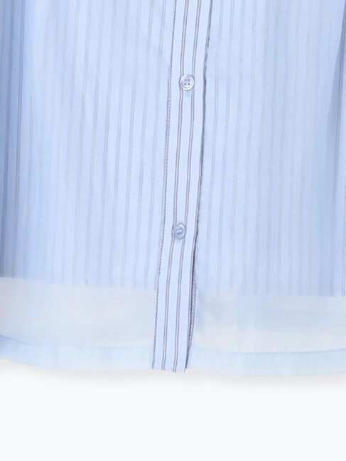 Te chichi TERRASSE「オーガンジードッキングシャツ」|シャツ・ブラウス|