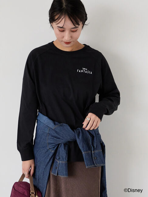 Lugnoncure「【Disney】FANTASIA/ラグランTシャツ1」|Tシャツ・カットソー|ブラック
