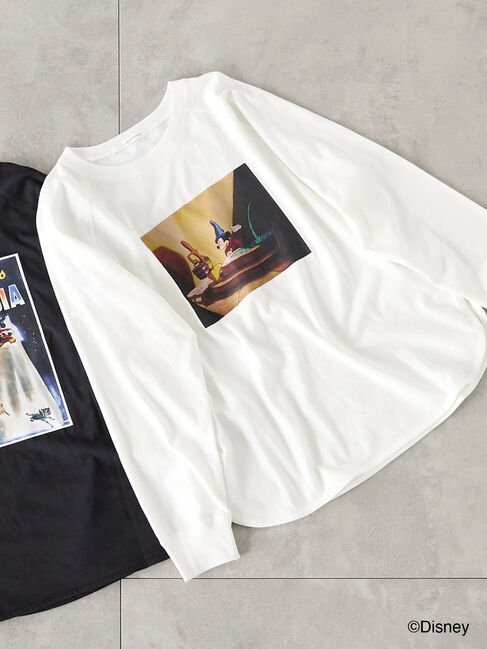 Lugnoncure「【Disney】FANTASIA/ラグランTシャツ2」|Tシャツ・カットソー|オフホワイト