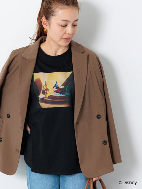 Lugnoncure「【Disney】FANTASIA/ラグランTシャツ2」|Tシャツ・カットソー|ブラック