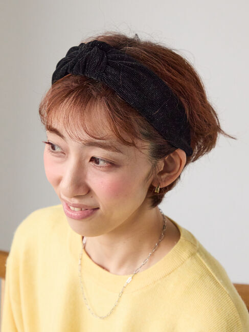 Lugnoncure「ナチュラルカチューシャ」|その他|ブラック