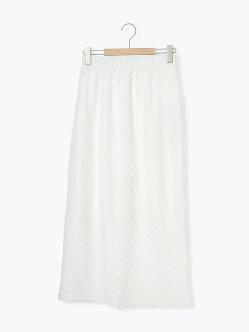 Samansa Mos2 blue「バイアスフリルカットスカート」|スカート|