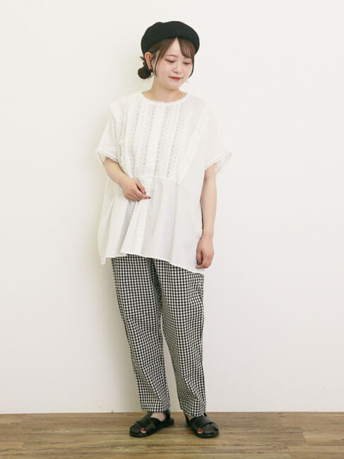 Samansa Mos2「【クールコットン】柄アソートテーパードパンツ ≪M/Lサイズ≫」|その他|