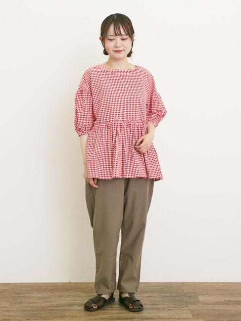 Samansa Mos2「【クールコットン】柄アソートテーパードパンツ ≪M/Lサイズ≫」|その他|