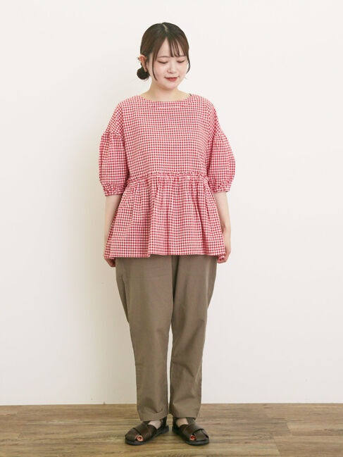 Samansa Mos2「【クールコットン】柄アソートテーパードパンツ ≪M/Lサイズ≫」|その他|