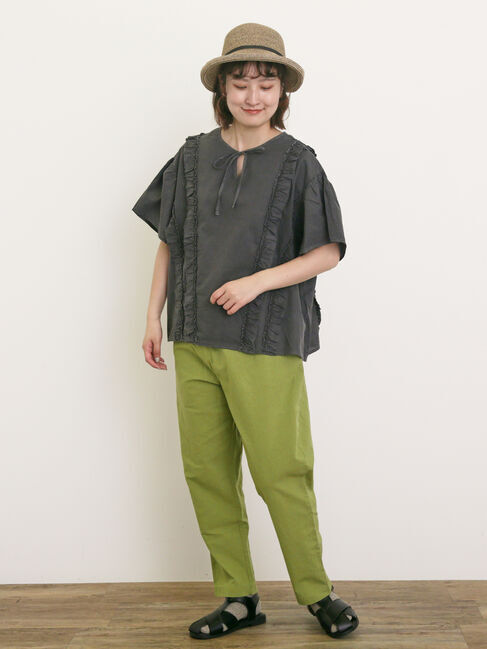 Samansa Mos2「【クールコットン】柄アソートテーパードパンツ ≪M/Lサイズ≫」|その他|