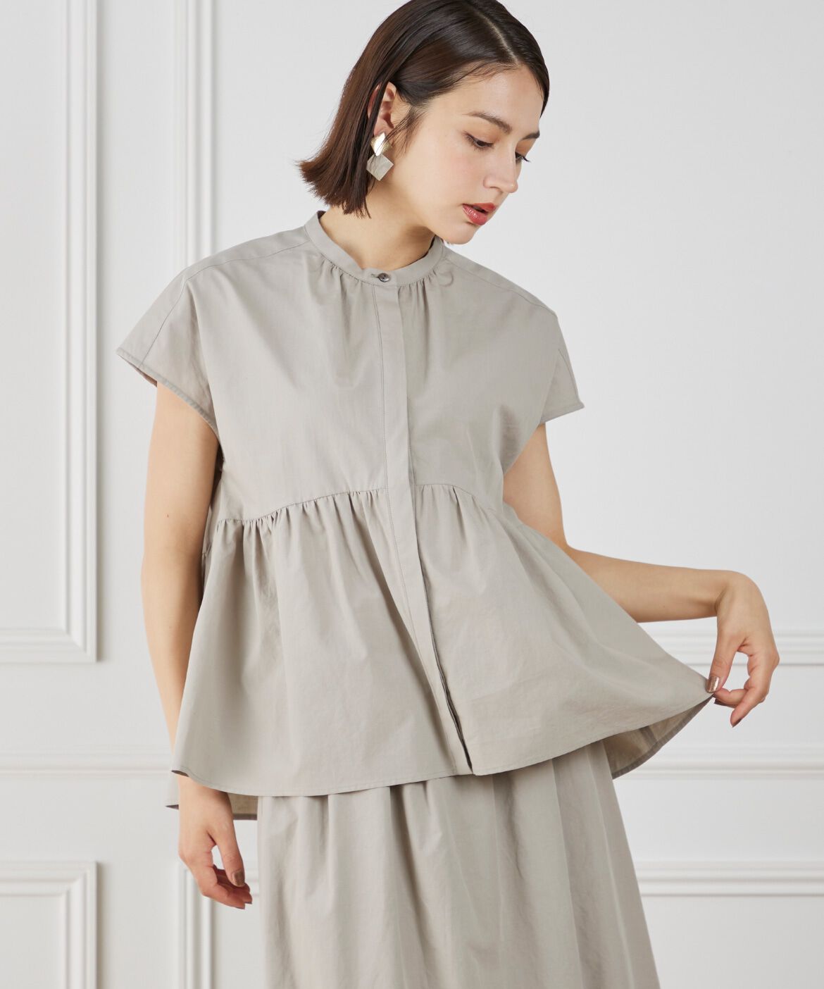 7-IDconcept.「ペプラムブラウス」|シャツ・ブラウス|