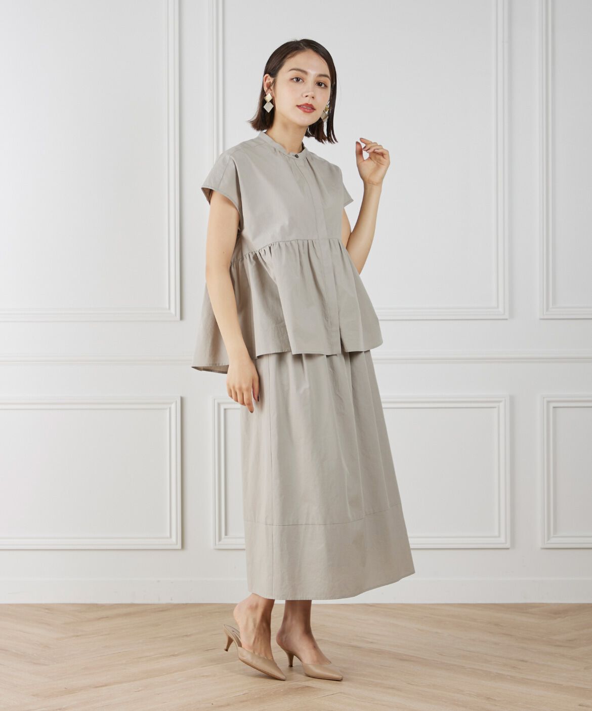 7-IDconcept.「ペプラムブラウス」|シャツ・ブラウス|