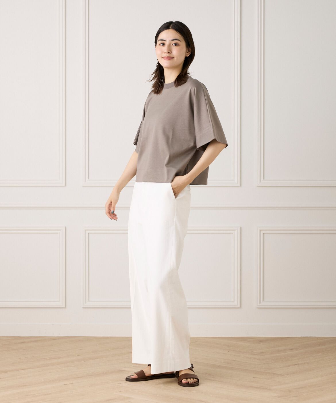 INED「ボクシーシルエットTシャツ」|Tシャツ・カットソー|