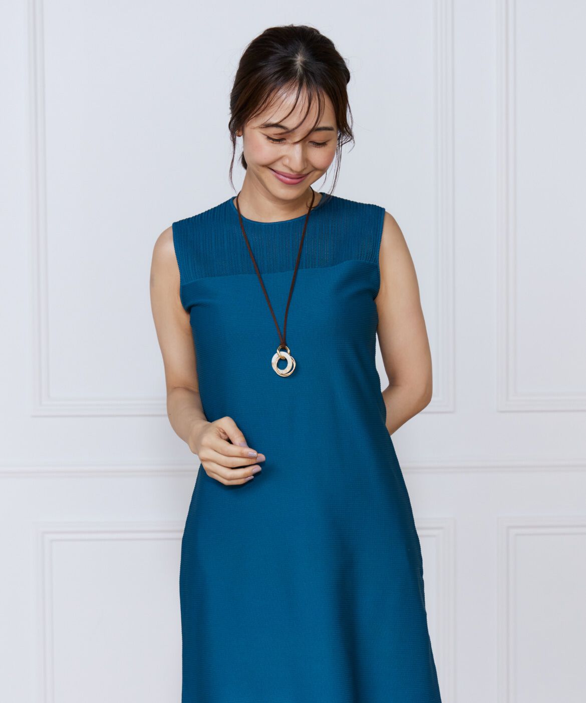 ef-de Black「マーブルリングペンダント」|ネックレス|