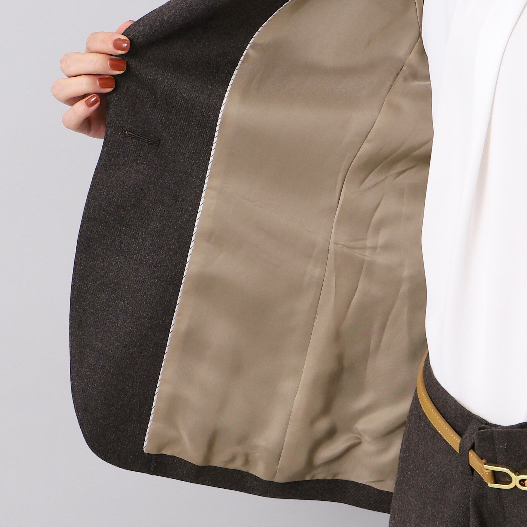 UNTITLED「ファインフラノ ジャケット」|テーラードジャケット|