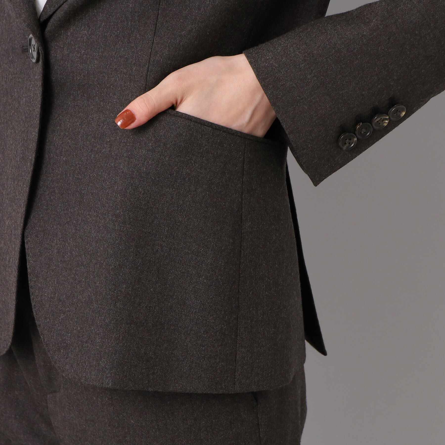 UNTITLED「ファインフラノ ジャケット」|テーラードジャケット|