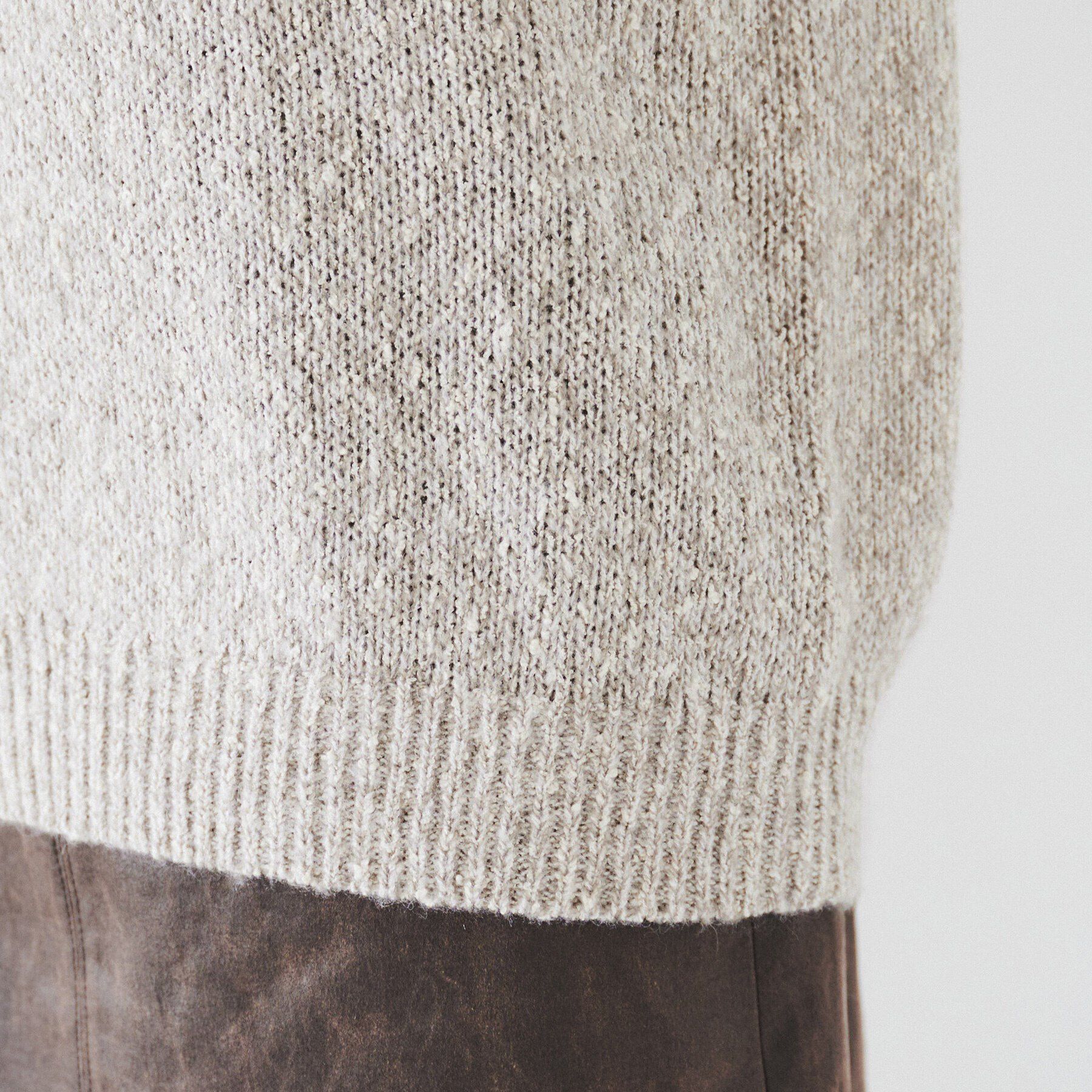 UNTITLED「【ゆったり/こなれ感】ミックスツイストプルオーバーニット」|ニット・セーター|